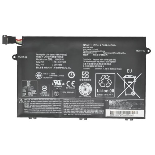 Thinkpad E14 E15 E480 E490 E485 E495 E580 E585 E590 E595 Battery