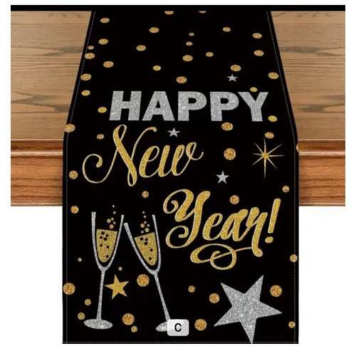 Artoid Mode Cheers Happy New Year Table Runner