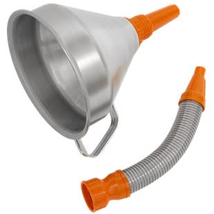 Metal Funnel With Flexible Spout & Filter
