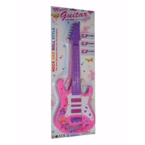 Rock And Roll Style Guiter For Kids - Pink