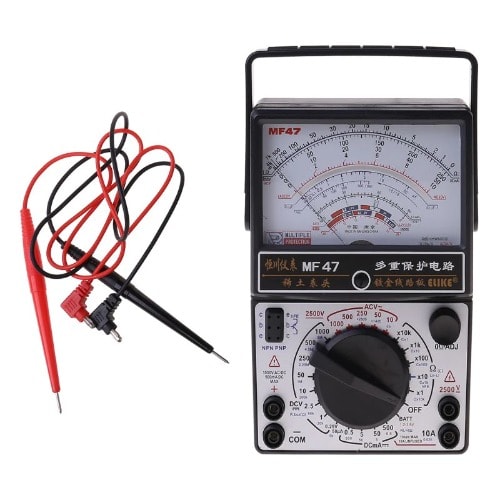 Mf47-portable Mechanical Pointer Type Multimeter Measurement Ac Dc Current Meter Tester