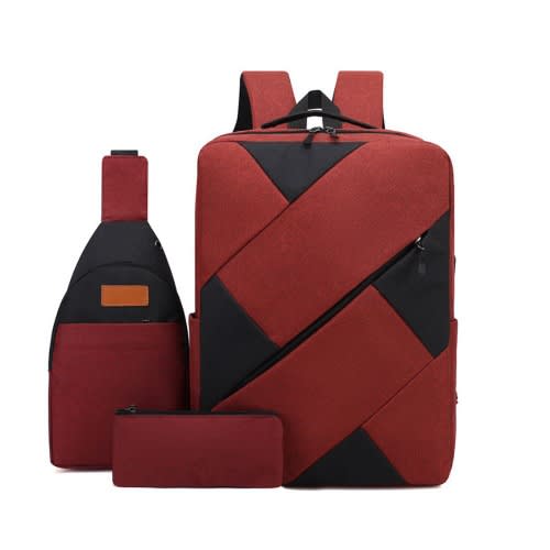 Zag 3in1 Laptop Backpack - School Backpack - Wine