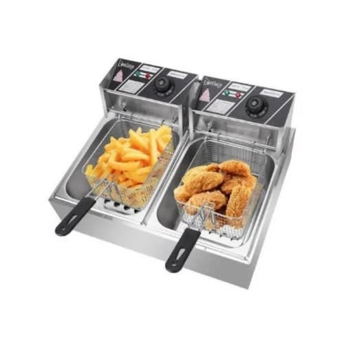 Commercial Double Stainless Steel Electric Deep Fryer -12l