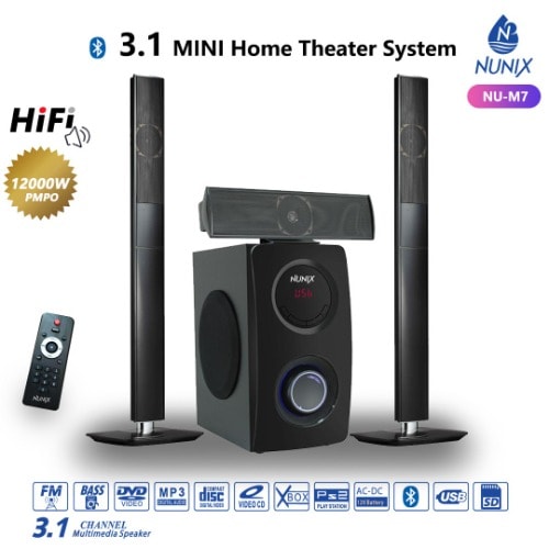 Nunix 3.1ch Multimedia Home Theatre -nu-m7