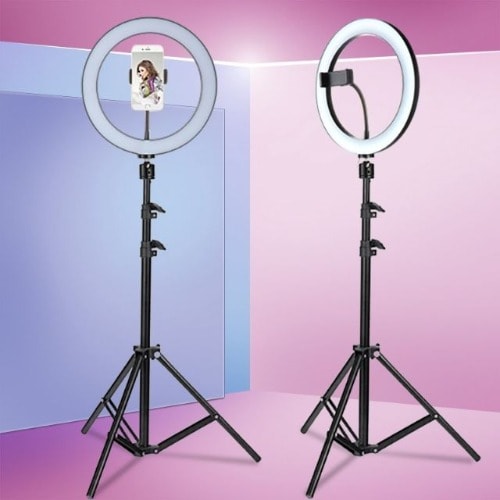 3 Modes Dimmable LED Ring Light Photography Video Light - 12"