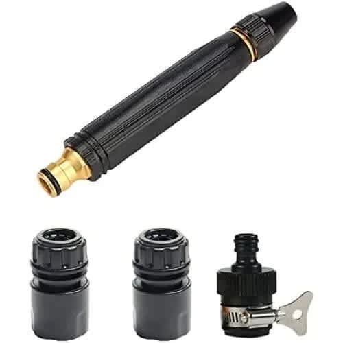 Adjustable Water Pressure Hose Nozzles For Car & Bike Wash + Garden Irrigation