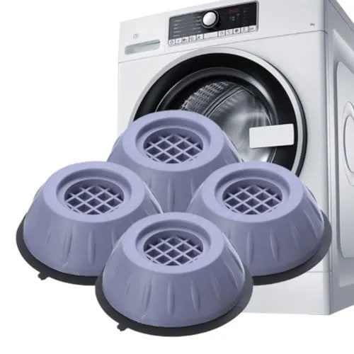 Anti-vibration Washing Machine And Fridge Stand Pad With Suction - 4 Pieces