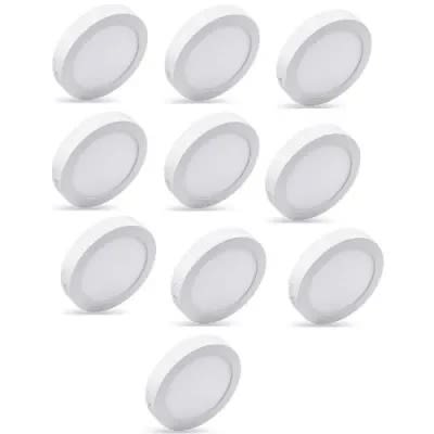 Surface Mounted Led Panel - Round Ceiling Downlight Panel Wall Lamp - 18w x 10pcs