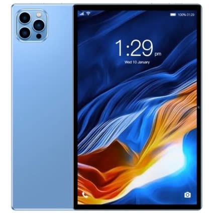 iDino NoteBook 7 5G Android Tablet PC with Keyboard - 10" - 512GB ROM - 8GB RAM - 10000mAh - Blue