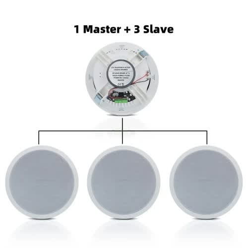 8''-  4in1 Bluetooth Ceiling Speaker - Built-in Digital Class D Amplifier Stereo Loudspeaker