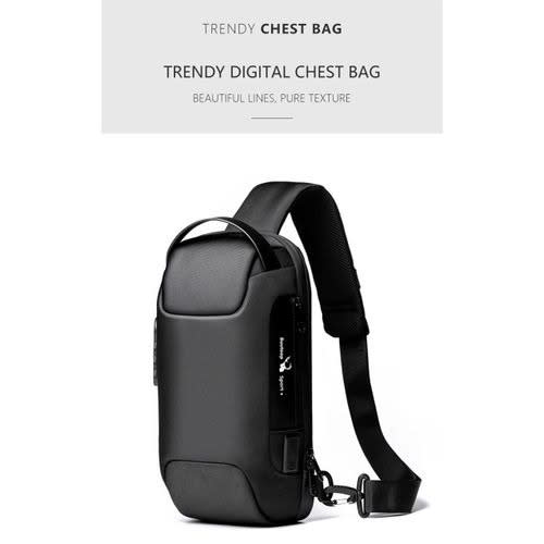 Crossbody Bag Anti-theft Waterproof Shoulder Bag - Black