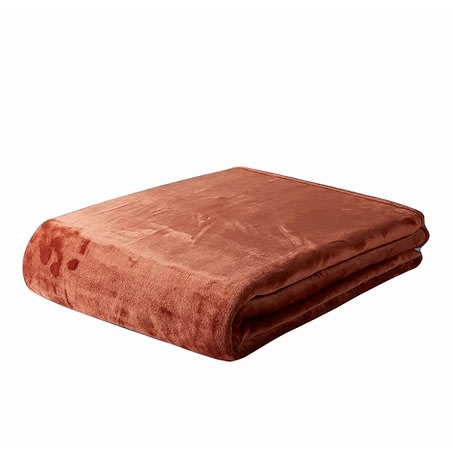 Noon Queen Size Extra Soft Fleece 310 Gsm Blanket 150 X 200 Cm - Brown