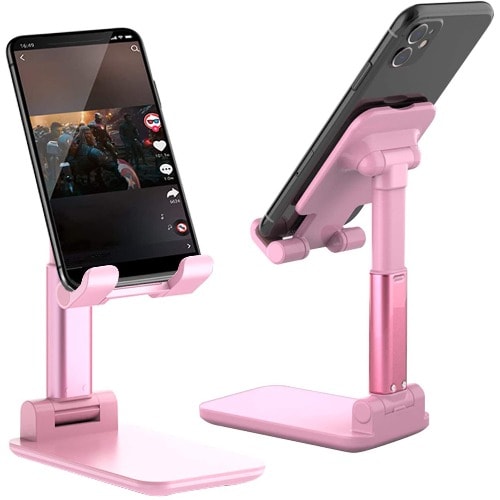 Folding Desktop Phone Stand -Pink