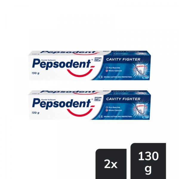 Pepsodent Cavity Fighter Toothpaste Twin Pack -130g