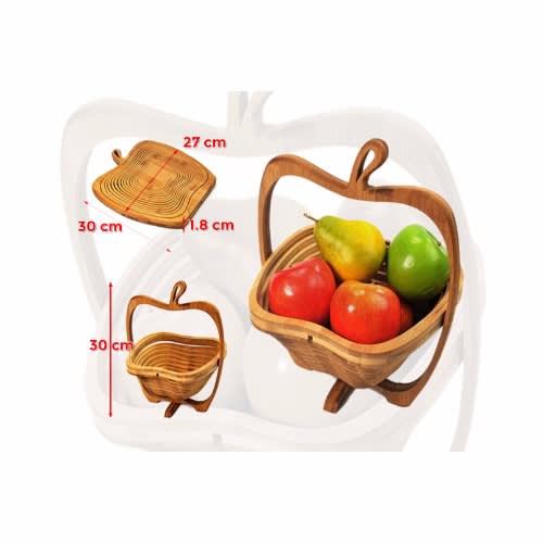Wooden Fruit Basket Decor
