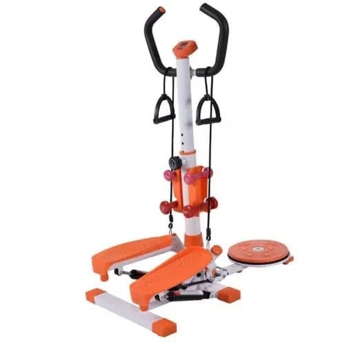 Stepper With Handle & Dumbbell + Waist Twister & Rope