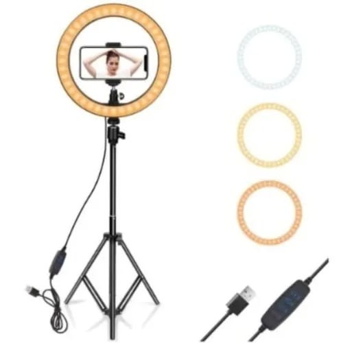 Ring Light With Tripod Stand - 10"