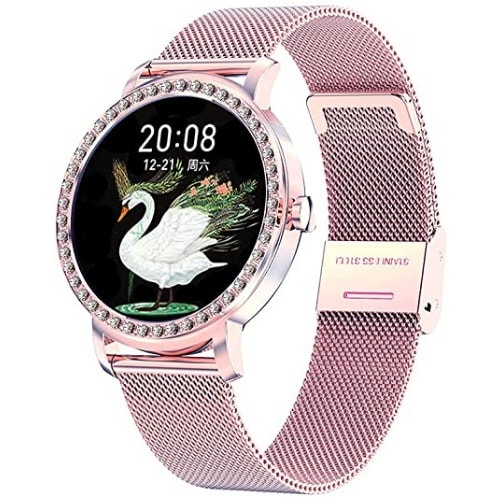 Vogue Waterproof Smartwatch Fitness Tracker For iOS And Android - Rosegold