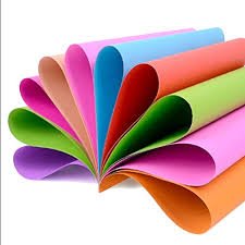 25 Mixed Colours Cardboard Papers