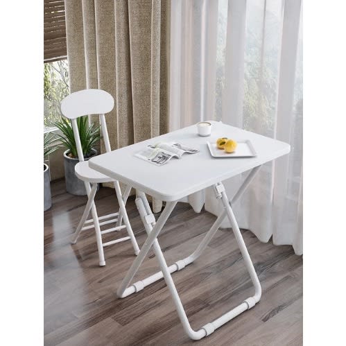Nordic Modern Foldable Desk Table And Chair- White