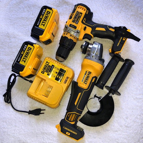 Cordless Impact Driver And Angle Grinder -2-in-1 Combo