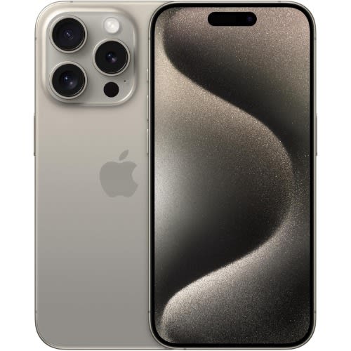 iPhone 15 Pro Max - 6.7" - 256GB ROM - Natural Titanium - 4422mAh - Renewed