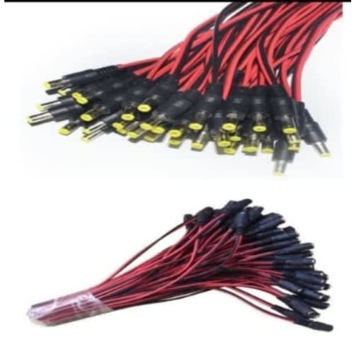 Dc Power Jack Connector Cable Male - 25 Pairs And Female - 50 Pieces