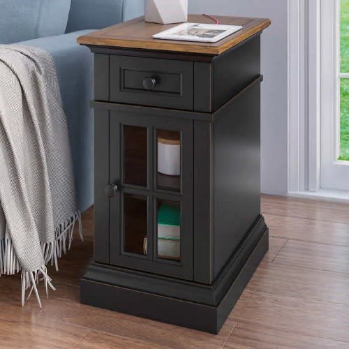 Tresanti Nathaniel Chairside Table With Power