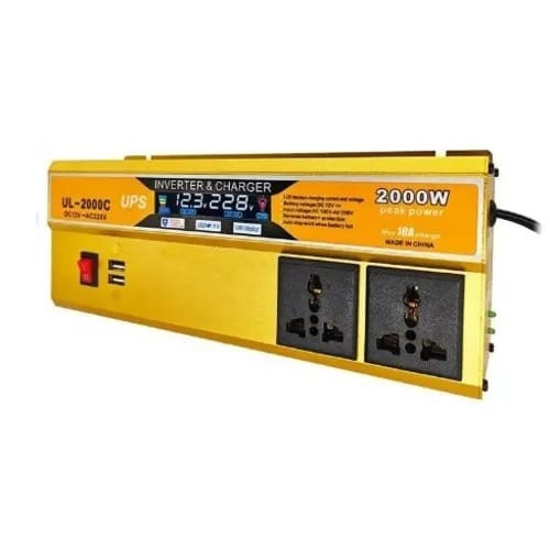Digital Dispaly Inverter With Inbuilt 10a Charger - 2000W
