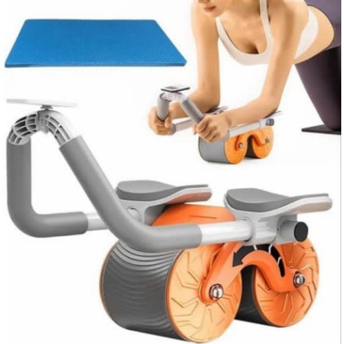 Ab Roller Wheel Exercise With Elbow Support - Automatic Rebound Abdominal Wheel