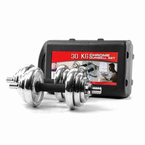 30kg Adjustable Chrome Dumbbell