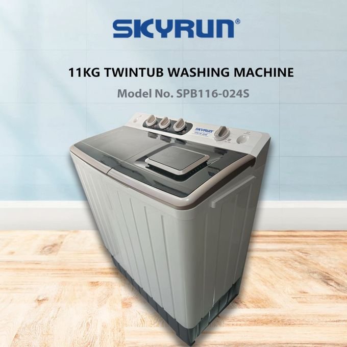 Skyrun 11kg Twin Tub Semi-automatic Washing Machine (SPB116-024S)