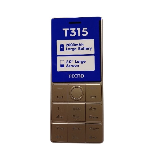 T315 - 2.0 Display - Fm Loud Speaker - 2000mAh - Type C - Gold
