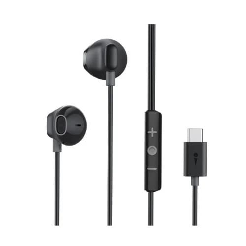 Halo Airy Remote Control In-ear Earphone- Black