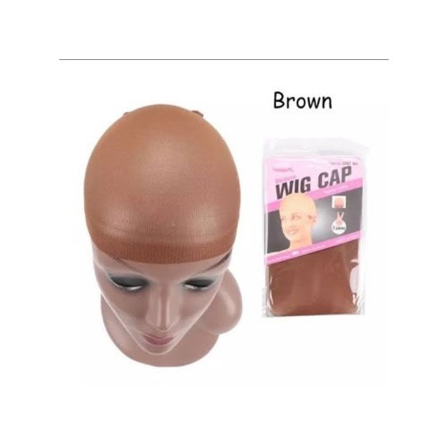 Wig Cap Plus 1 Free Davis Eyebrow Pencil - 6 Pcs- Brown