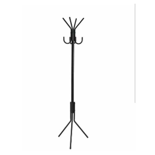 Freestanding Coat Rack With 8 Hooks - Black