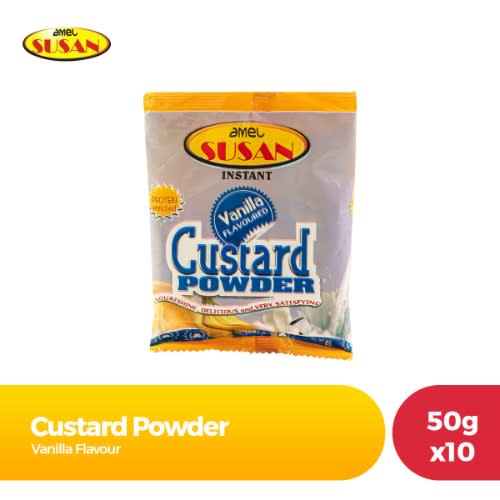 Amel Susan Vanilla Flavoured Custard Powder - 50g X10
