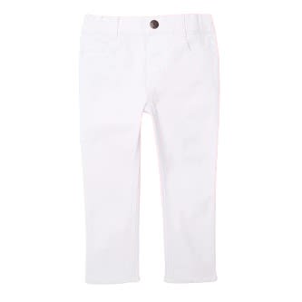 Baby Girl & Toddler Frayed Hem Skinny Jeans - White