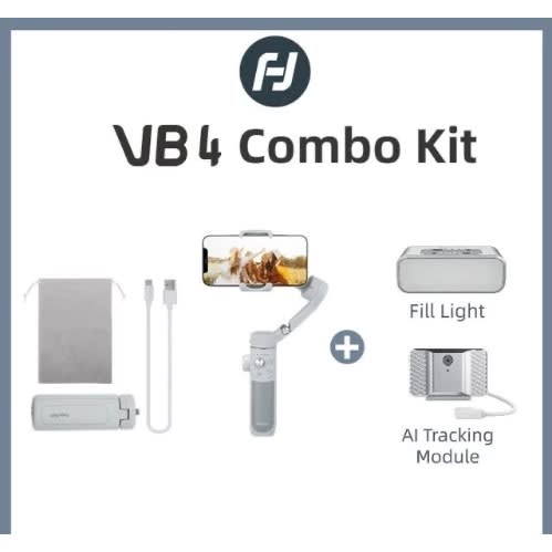 FeiyuTech Vimble 4 Kit 3-Axis Phone Gimbal for Smartphone with Al Tracker Inbuilt Extension Rod