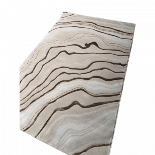 5ft by 7Ft Center Rug -Brown/Cream