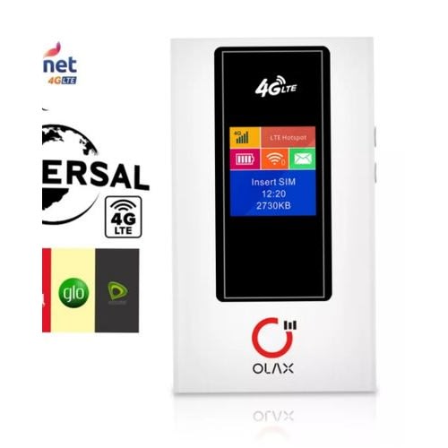 Olax 4g Lte Pocket WIFI Mobile MiFi - Hotspot Router For All Networks
