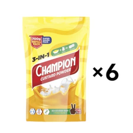 Checkers 3in1 - Custard- Milk & Sugar- Powder - 700g Refill × 6Pcs