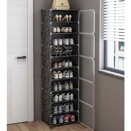 Stackable Shoe Organizer Rack - 10 Layers