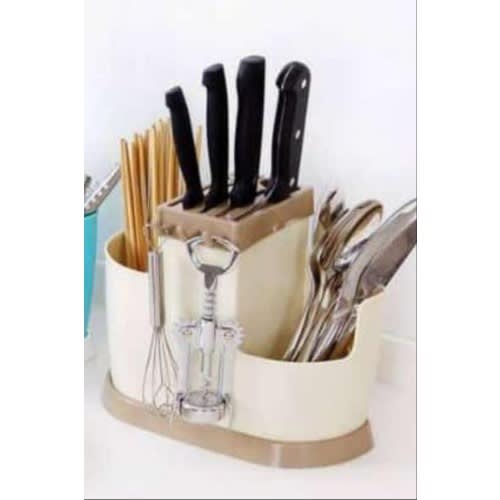 Cutlery Drainer And Organizer Storage Box