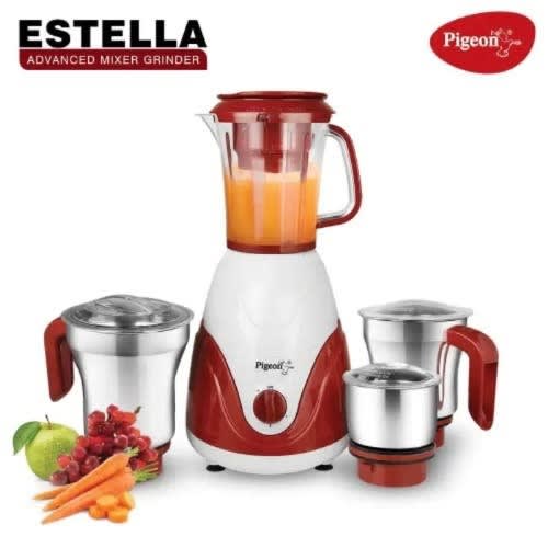 Pigeon Estella Advanced Mixer Grinder - Juicer Mixer 4 Jars - 750W