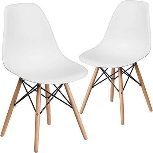 Modern Eames Dinning Chair White - 2 Sets