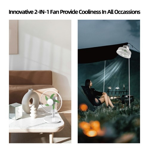 Smartvolt 2in1 Multifunctional Rechargeable Table Fan