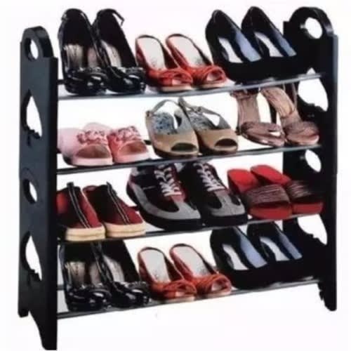 Stackable Shoe Rack - Black