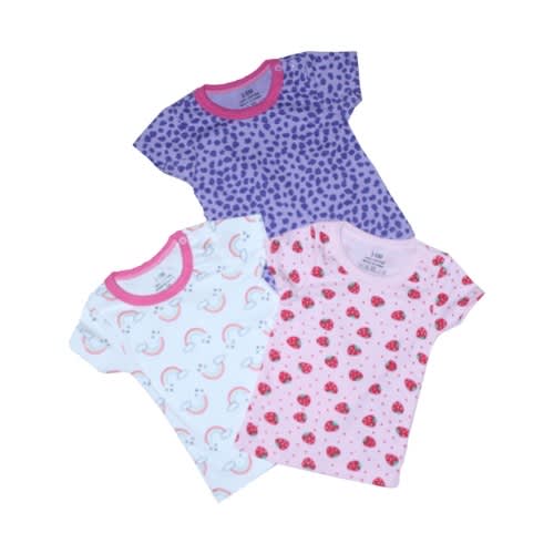 3 In A Pack Print Baby Multicolor