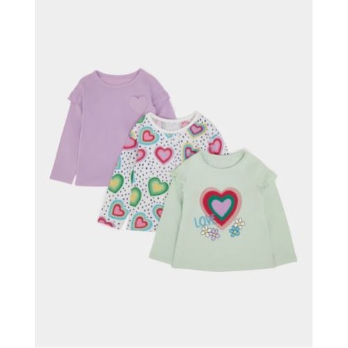 Long-sleeved Tops - Pack Of 3- Lilac